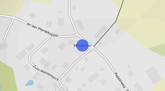 Bodenrichtwertkarte Dorf Mecklenburg Moidentin